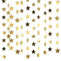 Gold Foil Star Garland 2.5M