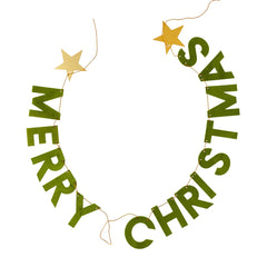 Merry Christmas With Stars Banner - Pretty Day