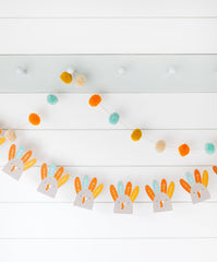 Harvest Turkey and Pom Pom Banner Set