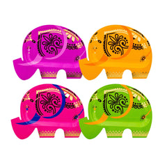 Diwali Elephant Plate Set 8pk.