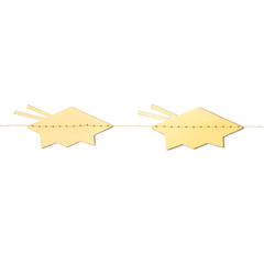 Gold Graduation Hat Garland