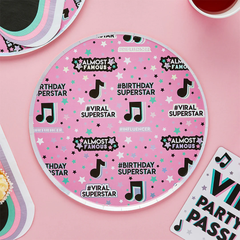 Hootyballoo by Club Green - Let'S Dance Paper Plates 8 Pack - Pretty Day