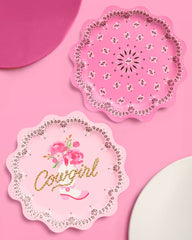 Pink Cowgirl Plates 24pk.