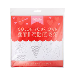 Valentine's Color Your Own Stickers Kit