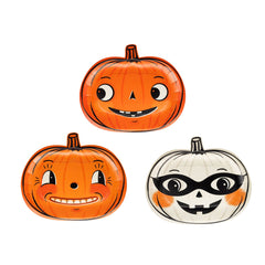 Vintage Pumpkin Plate Set 9pk. - Pretty Day