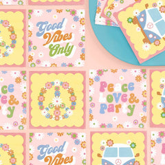Groovy Cocktail Napkins- 24pk - Pretty Day
