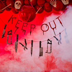 Keep Out Halloween Bunting Banner - Pretty Day