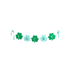 Lucky Shamrock Felt Banner