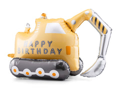 Excavator Jumbo Air Fill Foil Balloon - Pretty Day