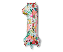 Garden Party Numbered Jumbo Foil Balloon 1