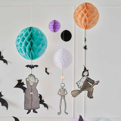 Halloween Icons Hanging Paper Party Decorations - Pretty Day