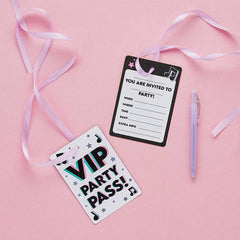 Hootyballoo by Club Green - Vip Pass Party Invitations 10 Pack - Pretty Day