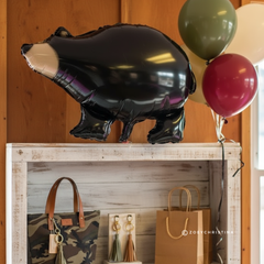 Black Bear Jumbo Foil Balloon 21"