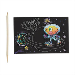 Mini Scratch & Scribble Art Kit: Wacky Universe S2120 - Pretty Day