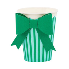Green and Mint Bow Cup
