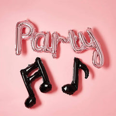 Hootyballoo by Club Green - Rose Gold 'Party' Musical Note 14" Foil Balloon Garland - Pretty Day