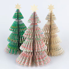 Meri Meri x Liberty Honeycomb Trees 3pk.