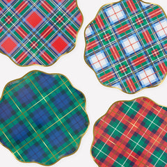 Plaid Mix Large Paper Plates 8pk.