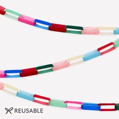Holiday Bright Velvet Chain Link Garland