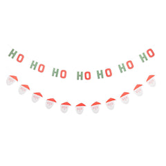 Ho Ho Santa Banner Set