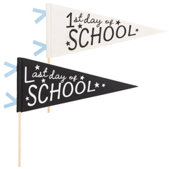 1st and Last day of school Felt Pennant Set