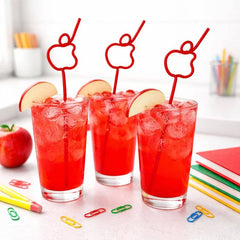 Back To School Apple Straws