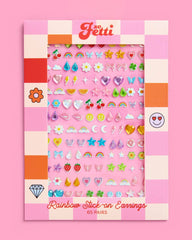 xo, Fetti - Rainbow Stick On Earrings | kids party, gems, stickers