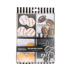 Sports Valentine's Cards and Eraser Set 12pk.