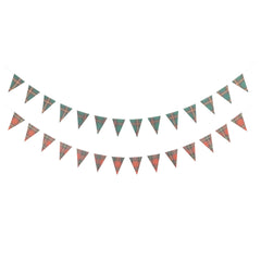 Christmas Mini Plaid Flag Pennant Banner Set