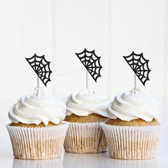 Spiderweb Cupcake Toppers - Pretty Day