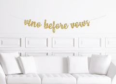 Vino Before Vows Banner / Wine Tour Bachelorette Sign  / Women&#39;s Wine Trip Banner/ Napa Valley Bach Decor /  Winery Decoration Bride to Be - Pretty Day
