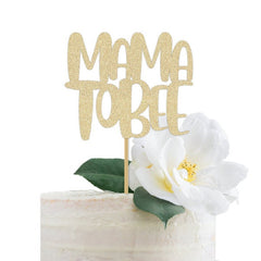 Mama To Bee Cake Topper Gold | Bee Themed Baby Shower | Mamma Momma - Pretty Day
