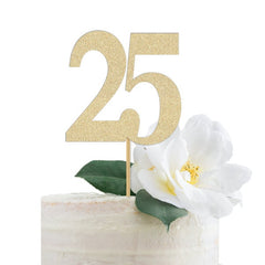 25th Birthday Cake Topper, 25th Anniversary Party Decor Decorations