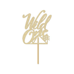 Wild One Cake Topper, Woodland Forest Camping Themed 1st Birthday Party Decorations - Pretty Day