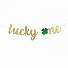 Lucky One Shamrock Decorations First Birthday, 1st Birthday St Patricks Day Decor Garland Banner St Patrick's Day - Pretty Day