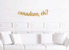 Canada Day Party Decorations, Canadian, Eh? Party Banner, Canada Day Party Decor Supplies, Red and White
