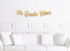 Custom First Day Of School Banner, Back to School Banner, Grade 1 2 3 4 5 6 7 8 9 Vibes, FIrst Day of School Photo Banner