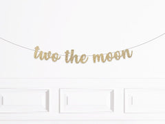 Two the Moon Party Decorations, 2nd Space Party Banner, Moon Party Decorations, 2nd Birthday Decor, Boy&#39;s 2nd Birthday