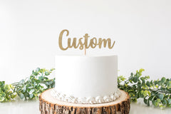 Custom Cake Topper, Name Cake Topper, Personalized Party Decorations, Customized Cake Sign, Cake Decoration, Boy Girl Theme Themed