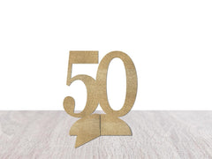 50th Birthday Decorations, 50 Table Decor, Fifty Centerpiece, Tabletop Decoration, Table Sign, Fiftieth Anniversary Party Supplies - Pretty Day