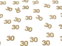 30th Birthday Decorations, Glitter Paper 30 Confetti, Dirty 30 Decor, Party Supplies Thirty Man Woman, Gold, Rose Gold, Anniversary - Pretty Day