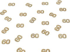 60th Birthday Decorations, Glitter Paper 60 Confetti, 60 & Sensational Decor, Party Supplies Sixty Man Woman, Gold, Rose Gold, Anniversary - Pretty Day