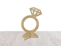 Bridal Shower Ring Centerpiece Table Decor, Bachelorette Party Decorations, Engagement Ring Party Supplies, Diamond  Prop Gold Silver Rose - Pretty Day