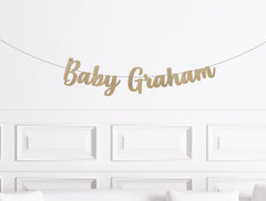 Custom Baby Banner, Baby Last Name Sign, Personalized Baby Shower Decorations, Customized Baby Shower Decor, Summer Baby Shower Sign - Pretty Day
