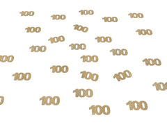 100th Birthday Decorations, Glitter Paper 100 Confetti, 100  Decor, Party Supplies One Hundredth Man Woman, Gold, Rose Gold, Anniversary - Pretty Day