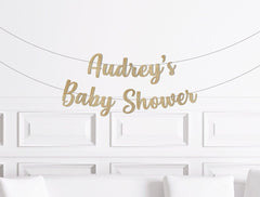 Custom Baby Shower Banner, Name&#39;s Baby Shower Sign, Personalized Baby Shower Decorations, Customized Decor Summer Winter Fall Spring - Pretty Day
