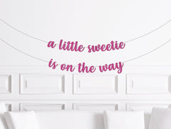 A Little Sweetie Is On The Way Banner, Watermelon Themed Baby Shower Decorations, Candy Sweets Baby Shower Decor, Sweetie Party Supplies