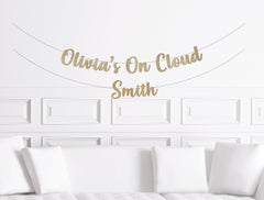Custom on Cloud 9 Bridal Shower Banner, On Cloud Nine Bachelorette Decor, Cloud Themed Wedding Shower Decorations,Party Supplies, Sign - Pretty Day