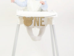 Beary 1st Birthday Decorations, Teddy Bear Highchair Banner, Teddybear 1st Birthday, Bear One Theme Themed Birthday Decor, Cake Smash - Pretty Day