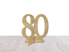 80th Birthday Decorations, Number 80 Table Decor, Eighty Centerpiece, Tabletop Decoration, Table Sign, Eightieth Anniversary Party Supplies - Pretty Day